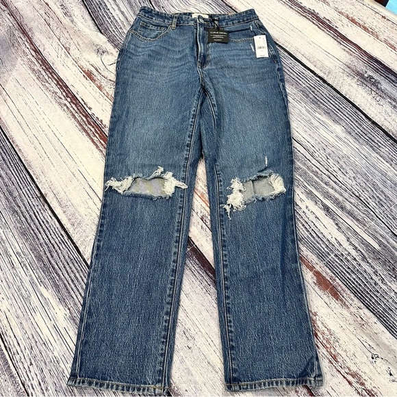 NWT Pacsun Curve Straight Distressed Jeans​ - Picture 2 of 13